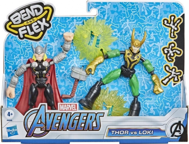 Hasbro Bend and Flex Thor in Loki – akcijski figurici MARVEL