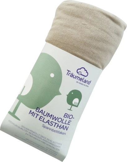 Träumeland rjuha iz organskega bombaža z elastanom 40 × 90 cm taupe