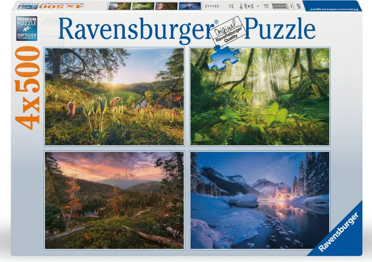 Sestavljanka Štirje letni časi 4×500 kosov Ravensburger
