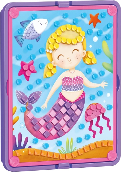 Quercetti vilinska mozaična sestavljanka s čepki