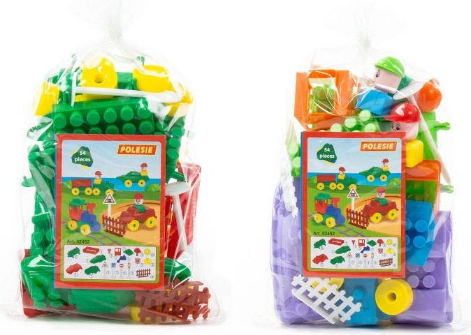 gradbeni set Mali popotnik 54 delov