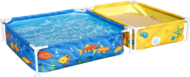 Bestway My First Frame Pool – komplet otroškega bazena in peskovnika 213 × 122 × 30,5 cm