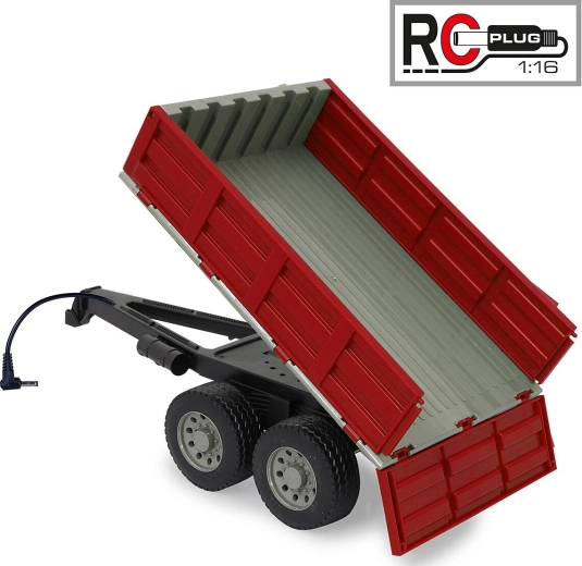 Rdeča prekucna prikolica za RC-traktor JAMARA 1:16