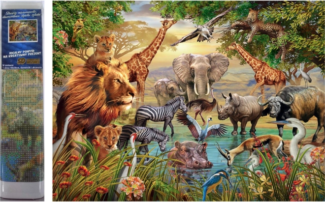 Norimpex diamantno slikanje Safari ob reki