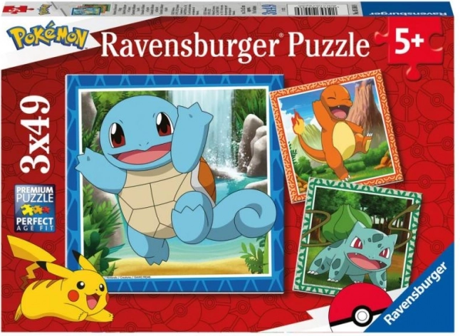 Ravensburger sestavljanke Pokémon 3x49 kosov