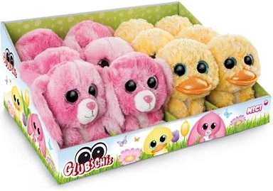 NICI Glubschis Spring plišasta raca Honey Dee in zajec Halola 15 cm - 1 kos