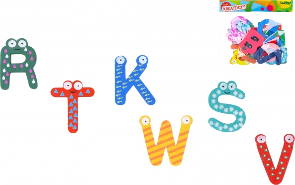 Lesena magnetna abeceda