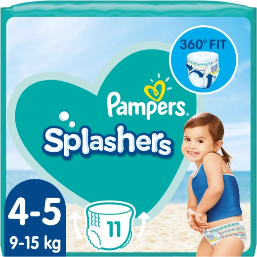 Pampers Splashers hlačne pleničke za vodo vel. 4 (9–15 kg, 11 kos)