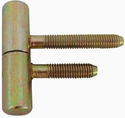 Vrtnik za vrata s vijakom M8, dolžina 50 mm, rumeni cink