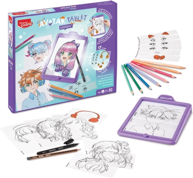 Kreativni risalni tablični računalnik Maped Manga Avatar