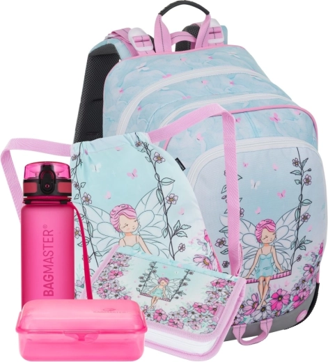 Bagmaster Alfa 25 large school set for first graders – fairy