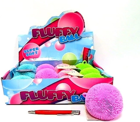 Fluffy plush ball 9 cm