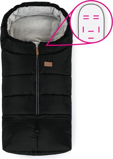 Zimska vreča 3v1 PETITE&MARS Jibot Horizontal Ink Black