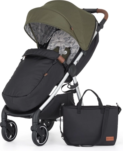 Športni voziček Petite&Mars Royal3 silver mature olive