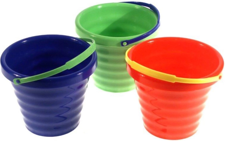 Otroško vedro za pesek 16 cm z ročajem 1,4 l - 1 kos