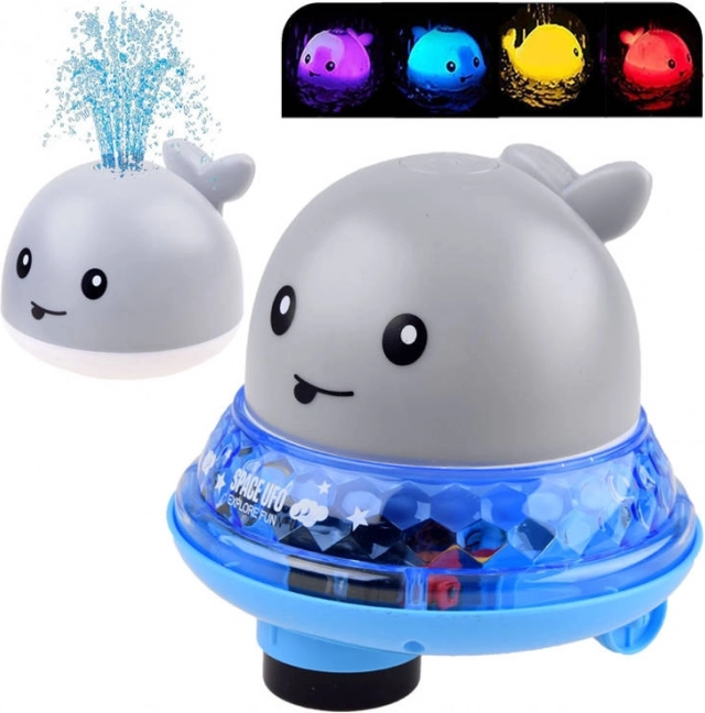 Vodna kita s fontano in vozečo platformo za kopanje – Siva