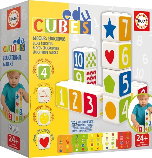 Educa EduCubes Baby zložljive izobraževalne kocke