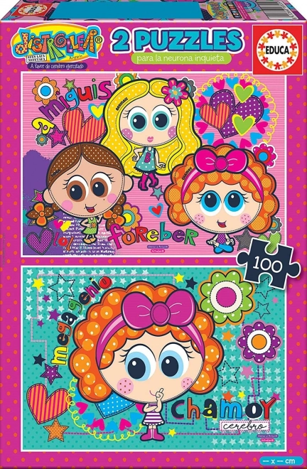 Educa Puzzle Distroller 2x48 koščkov