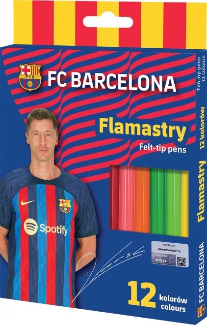 Flomastri ASTRA FC Barcelona, 12 barv (mix)