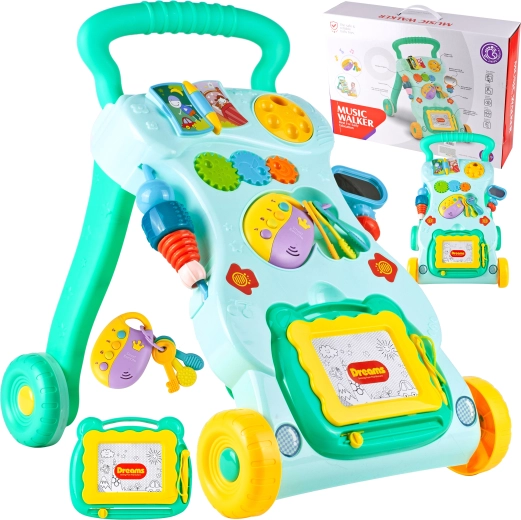 Hodulja s mizico in ključki – zelena