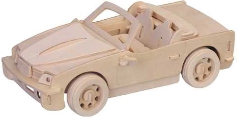 Woodcraft lesene 3D sestavljanke avto BMW – velik model