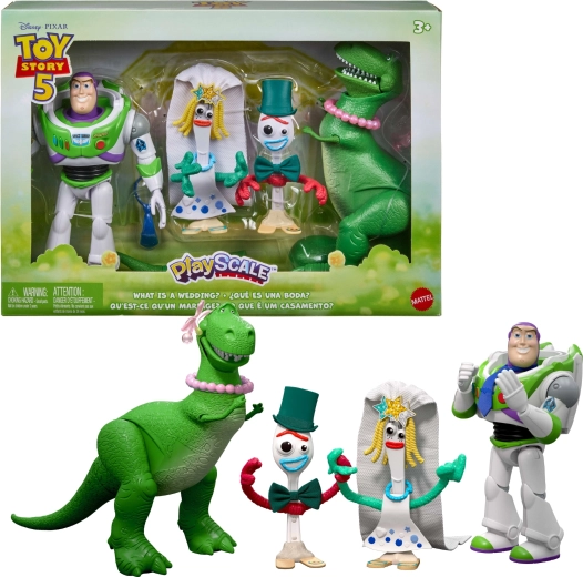 Mattel Disney Toy Story 5 PlayScale komplet figuric – poroka Forkyja in Karen Beverly