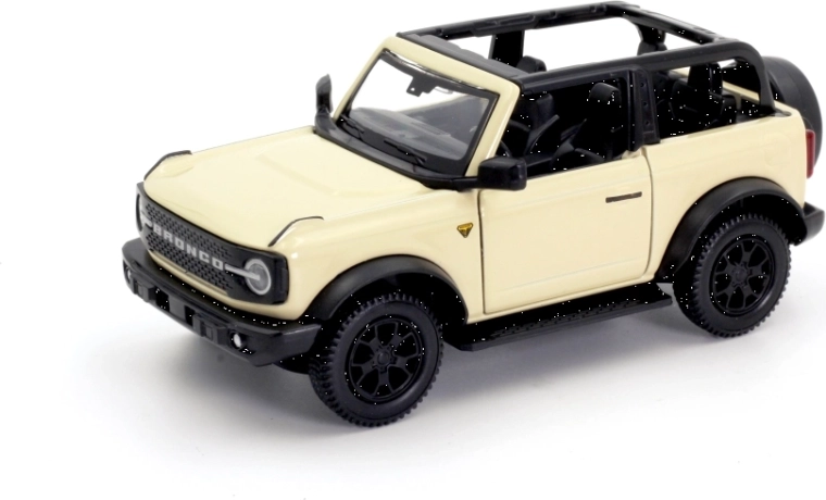 Kovinski model avtomobila Ford Bronco Badlands 2023 z odstranljivo streho 1:32/39