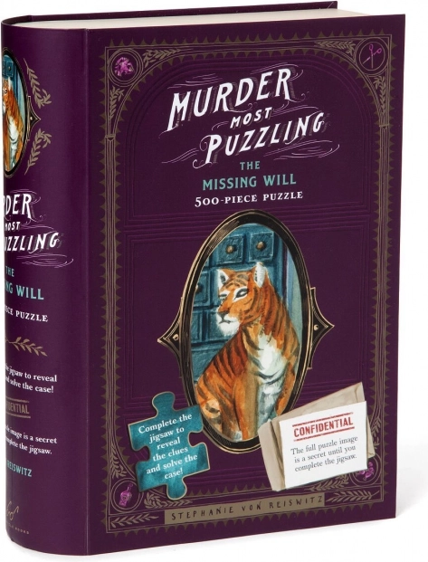 Sestavljanka z detektivskim primerom Pogrešana oporoka 500 kosov