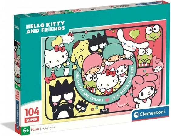 Clementoni SuperColor puzzle Hello Kitty in prijatelji 104 kosov