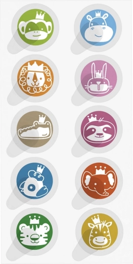 Chicco barvite nalepke po piku žuželk, 30 kos