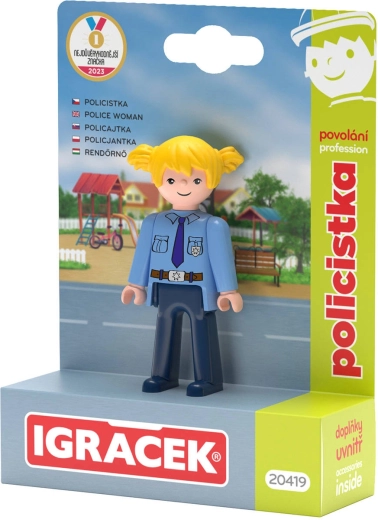 Efko Igráček policistka – poklicni set, figurica z dodatki