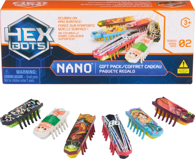 HEXBUG Nano Gift Pack – komplet 6 mini robotskih hroščev s svetlobo