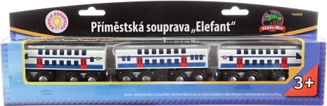 Maxim Wooden Replica of the CityElefant Commuter Train