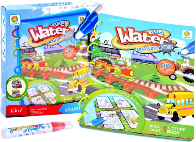 Čarobna knjiga za vodno risanje za otroke – A