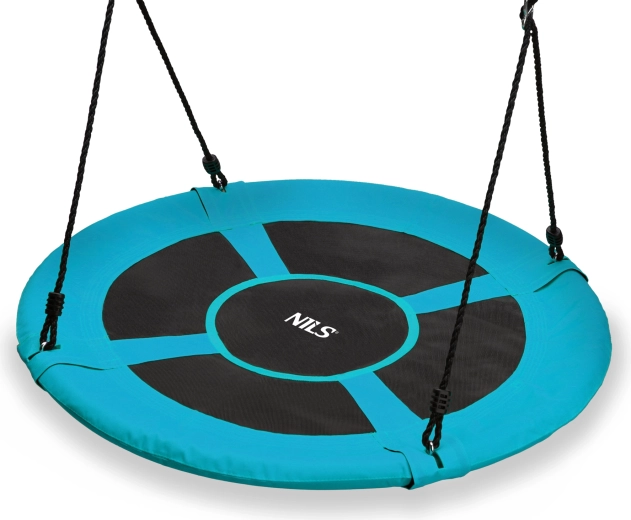 Gugalnica štorkljino gnezdo NILS Camp, turkizna, premer 100 cm