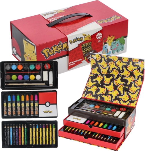 Risalni kovček Pokémon – likovni set v kovčku