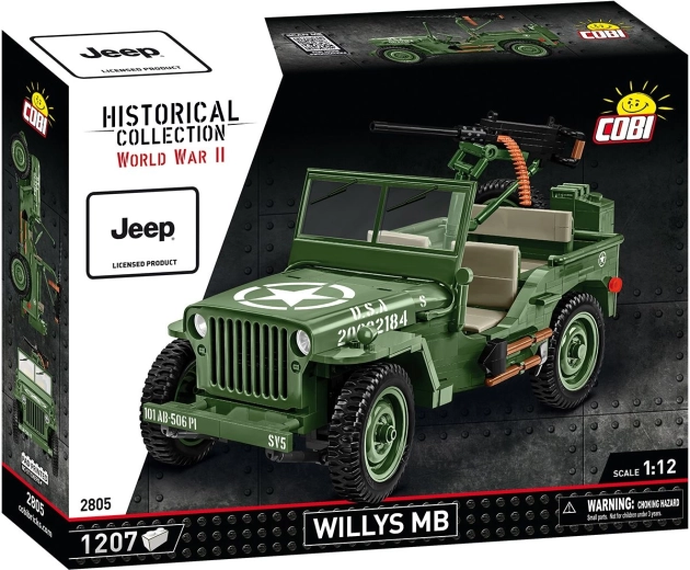Cobi Jeep Willys MB 1:12 gradbeni komplet 1207 kosov