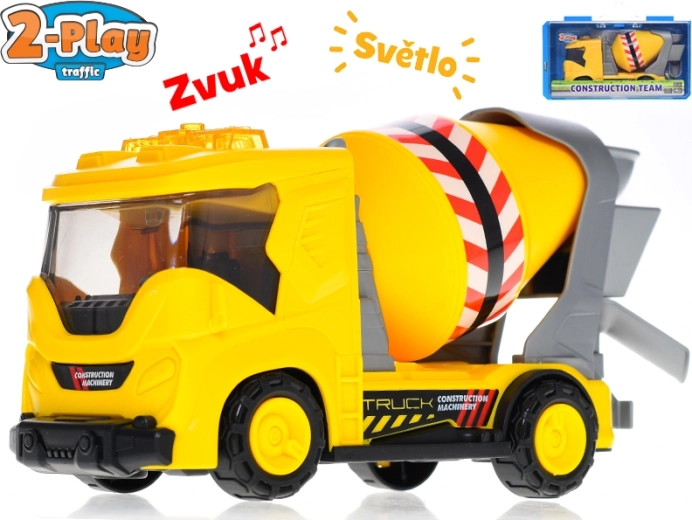 2-Play Traffic betonski mešalnik s svetlobnimi in zvočnimi učinki 22 cm