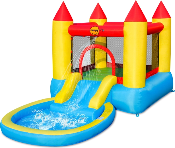 Happy Hop napihljiv grad s bazenom in toboganom