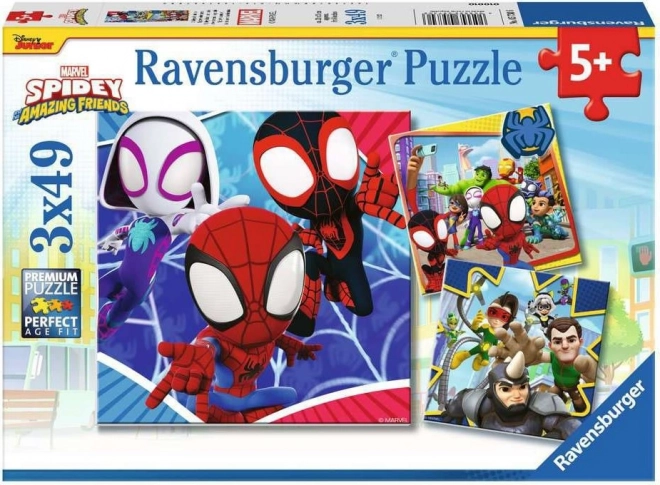 Sestavljanka RAVENSBURGER Spidey 3×49 koščkov