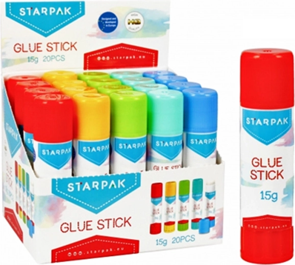 STARPAK glue stick 15 g with colored casing - 1 piece