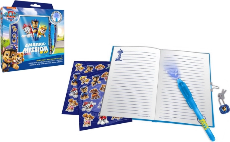 Spominska knjiga z magičnim peresom PAW PATROL