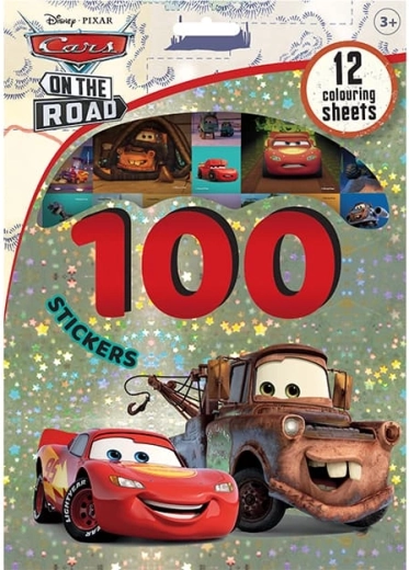 100 nalepk s pobarvankami avtomobilov