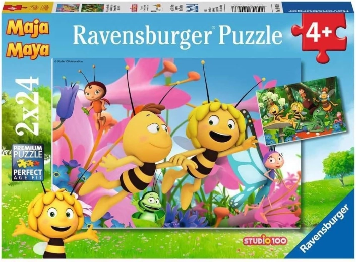 Ravensburger sestavljanka Čebelica Maja 2x24 kosov