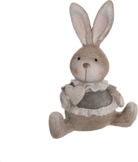 Keramični zajec bež 14 cm