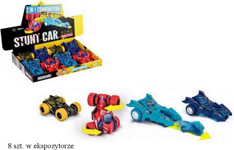 Akrobatski avtomobilček z vrtljivo osjo ali izstreljevalnikom