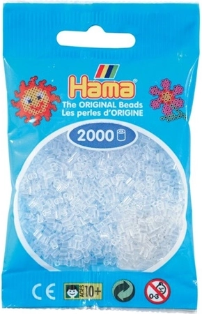 Hama mini likalne perlice prozorne 2000 kosov