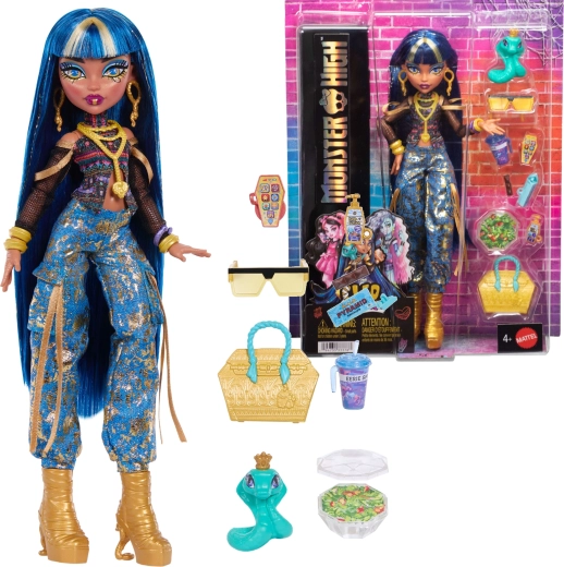 Monster High Cleo De Nile punčka 26 cm z dodatki in ljubljenčkom