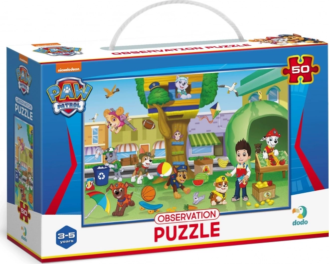 Iskalni puzzle s slikami PAW PATROL 50 kosov DODO