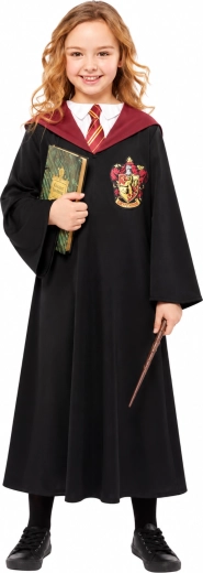 Dekliški kostum Harry Potter Hermione Granger Gryfondom s palico